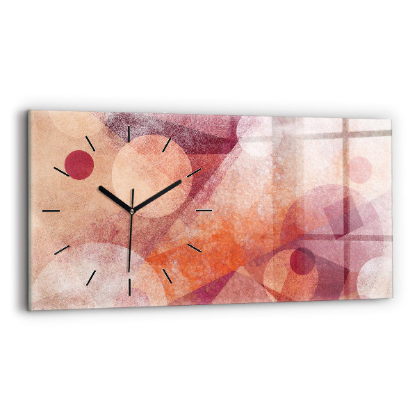 Horizontálne hodiny Geometrická abstrakcia