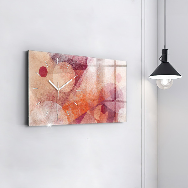 Horizontálne hodiny Geometrická abstrakcia