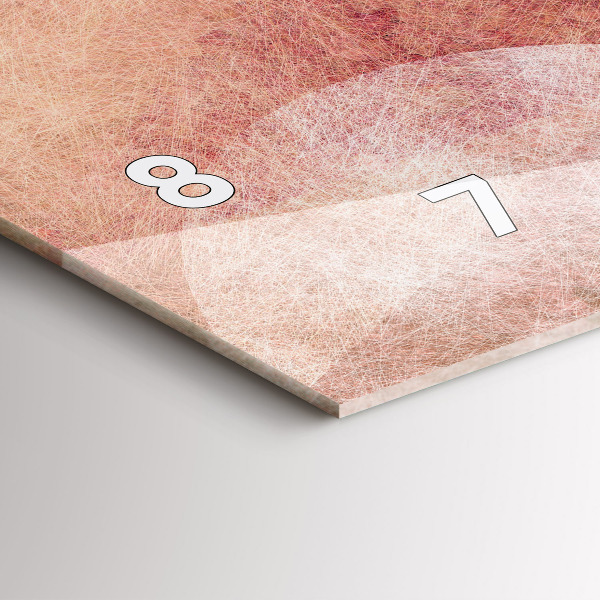 Horizontálne hodiny Geometrická abstrakcia