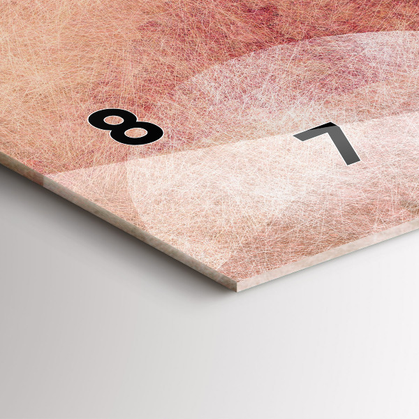 Horizontálne hodiny Geometrická abstrakcia