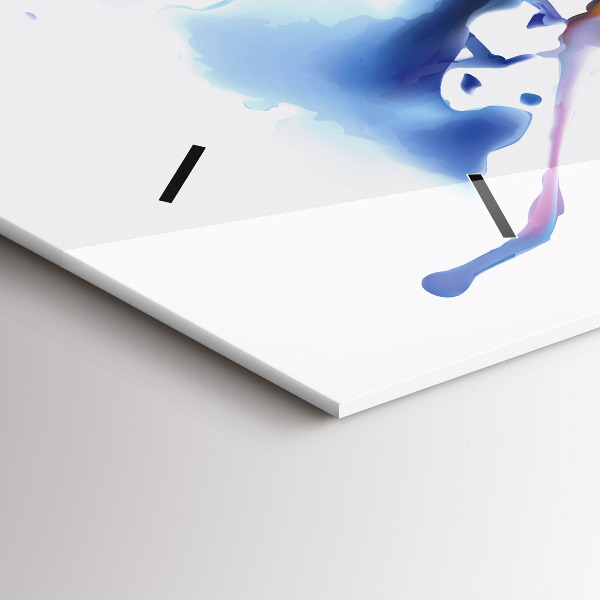 Horizontálne hodiny Lev - akvarel