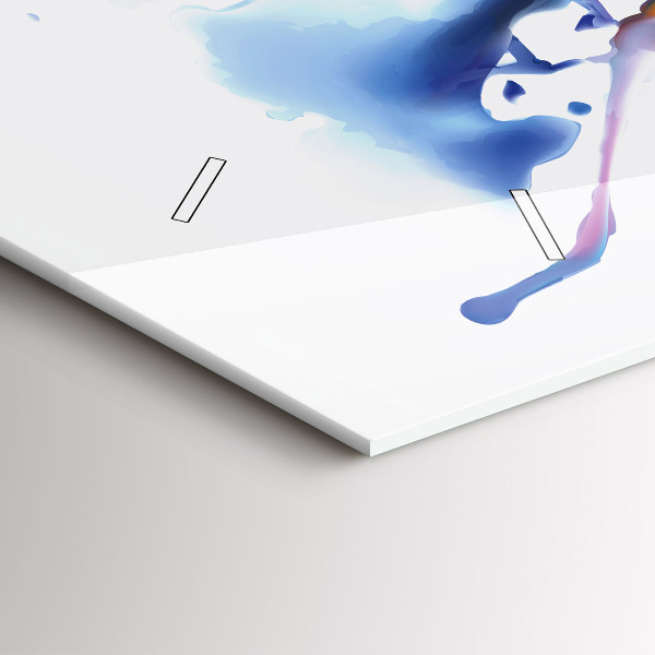 Horizontálne hodiny Lev - akvarel