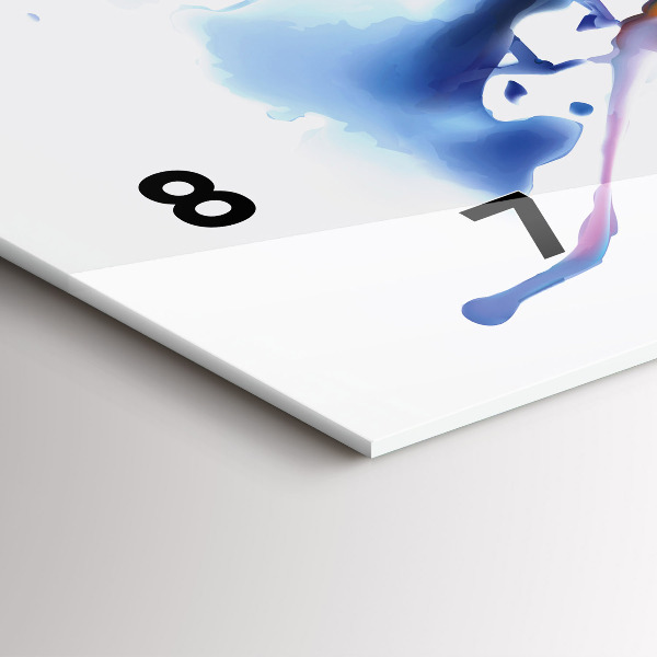 Horizontálne hodiny Lev - akvarel