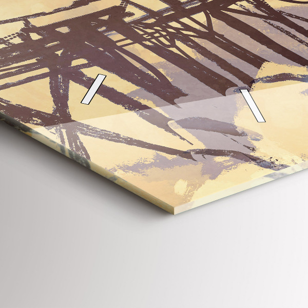 Horizontálne hodiny Muž na starom moste