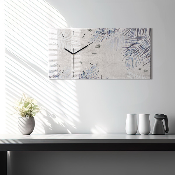 Horizontálne hodiny Palmový list