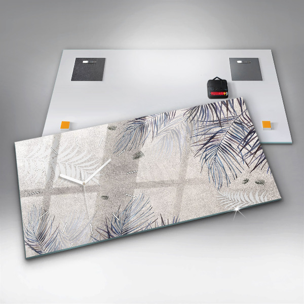 Horizontálne hodiny Palmový list