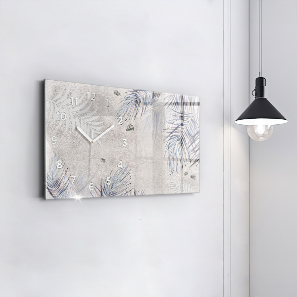 Horizontálne hodiny Palmový list