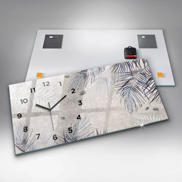Horizontálne hodiny Palmový list
