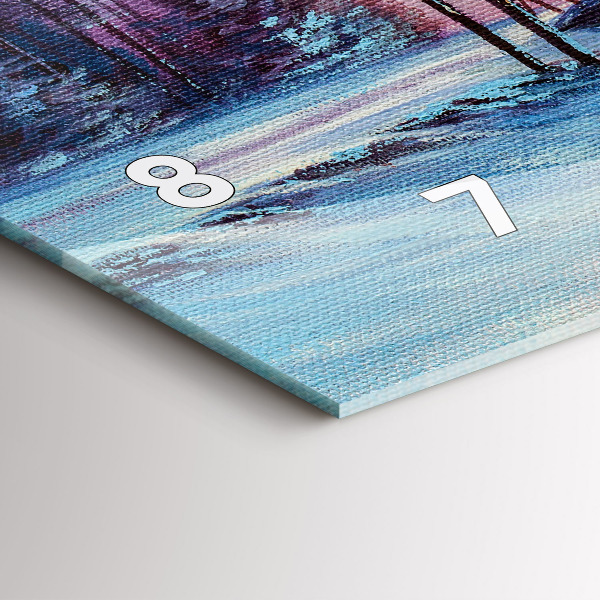 Horizontálne hodiny Vianočný stromček a most