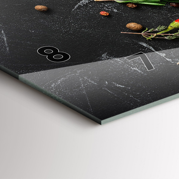 Horizontálne hodiny Korenie na pulte