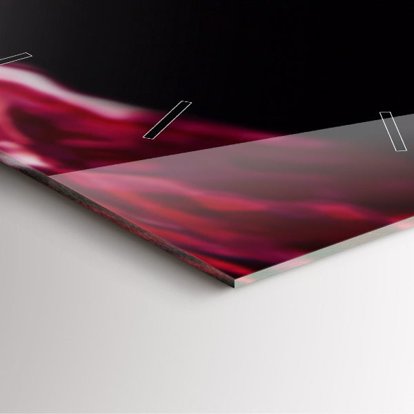 Štvorcové hodiny Červené víno