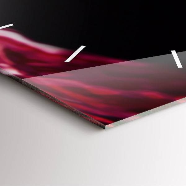 Štvorcové hodiny Červené víno