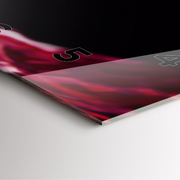 Štvorcové hodiny Červené víno