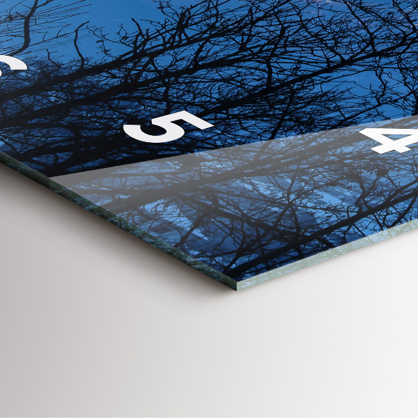 Štvorcové hodiny Výhľad na hory