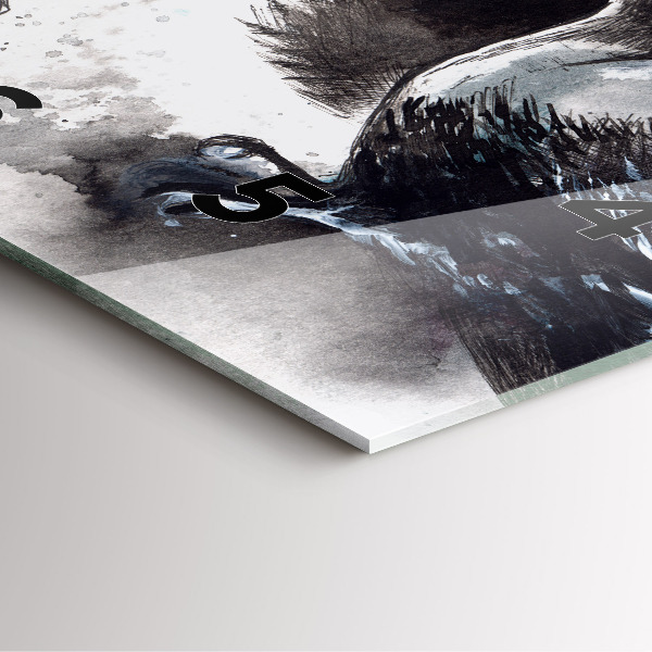 Štvorcové hodiny Maľované vtáky