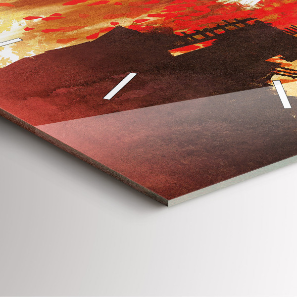 Štvorcové hodiny Nevesta na jeseň