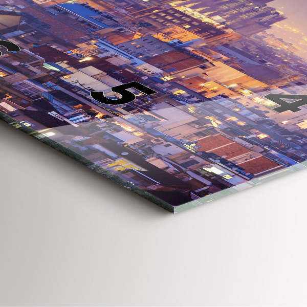 Štvorcové hodiny Pohľad na Barcelonu