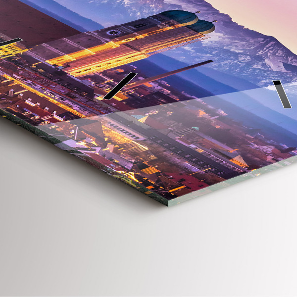 Štvorcové hodiny Nemecké Alpy Mníchov