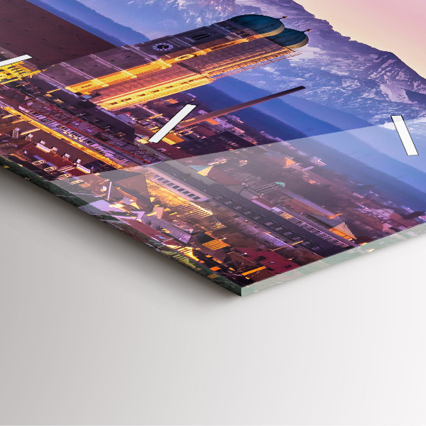 Štvorcové hodiny Nemecké Alpy Mníchov