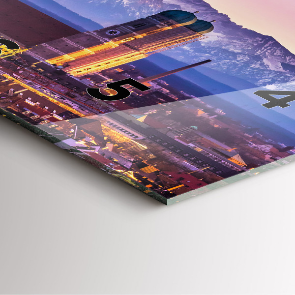 Štvorcové hodiny Nemecké Alpy Mníchov