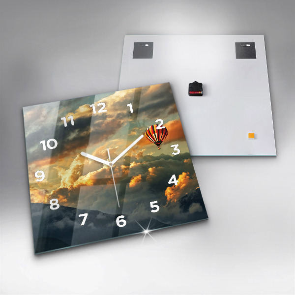 Štvorcové hodiny Let balónom v oblakoch