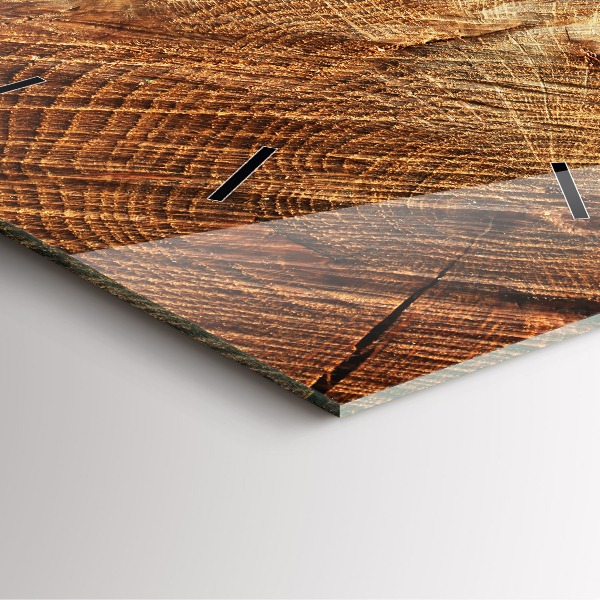 Štvorcové hodiny Starý kmeň stromu