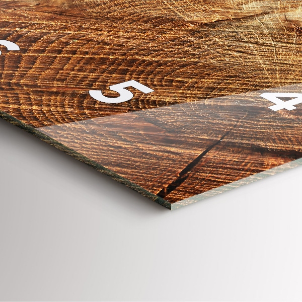 Štvorcové hodiny Starý kmeň stromu