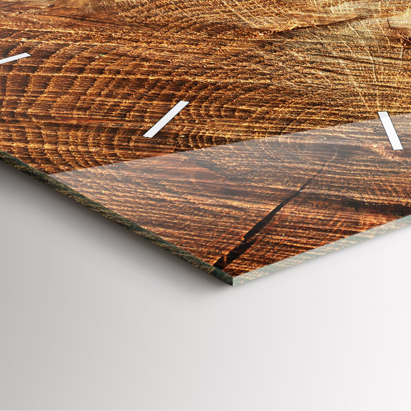 Štvorcové hodiny Starý kmeň stromu