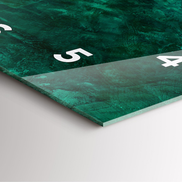 Štvorcové hodiny Smaragdová stena