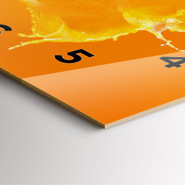 Štvorcové hodiny Oranžová