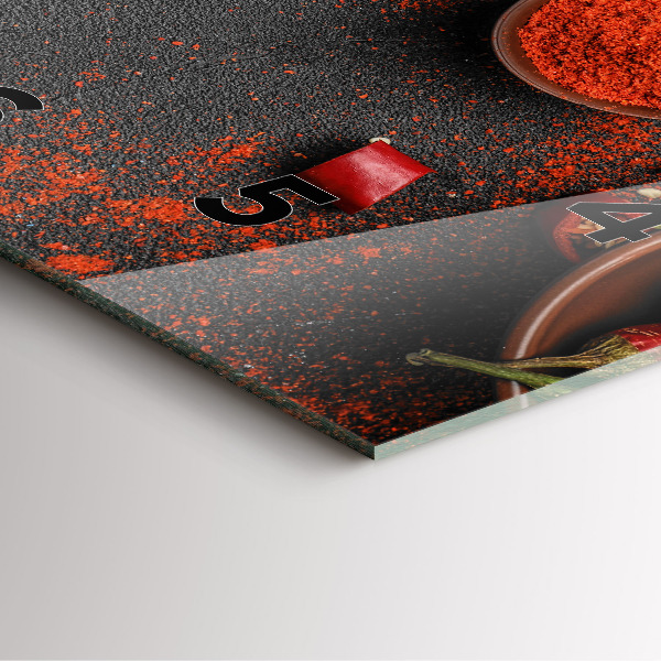 Štvorcové hodiny Červené papriky