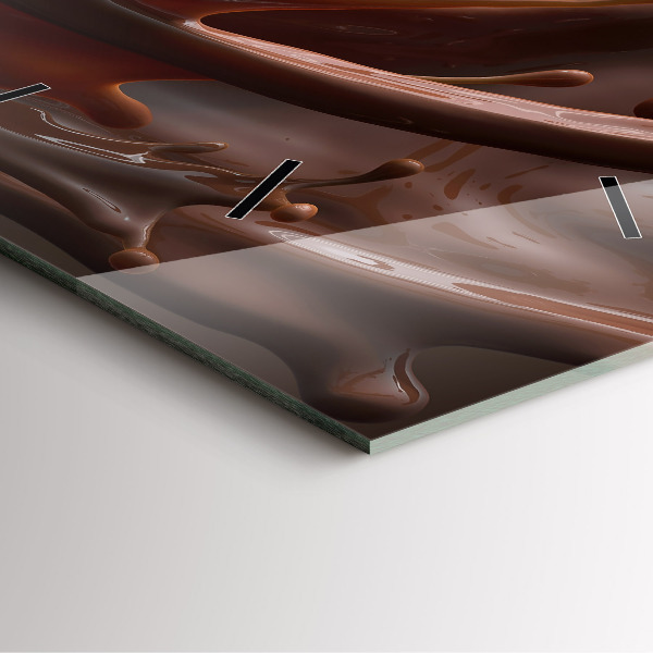 Štvorcové hodiny Kakaové vlny