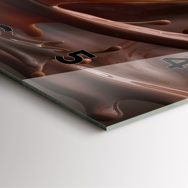 Štvorcové hodiny Kakaové vlny