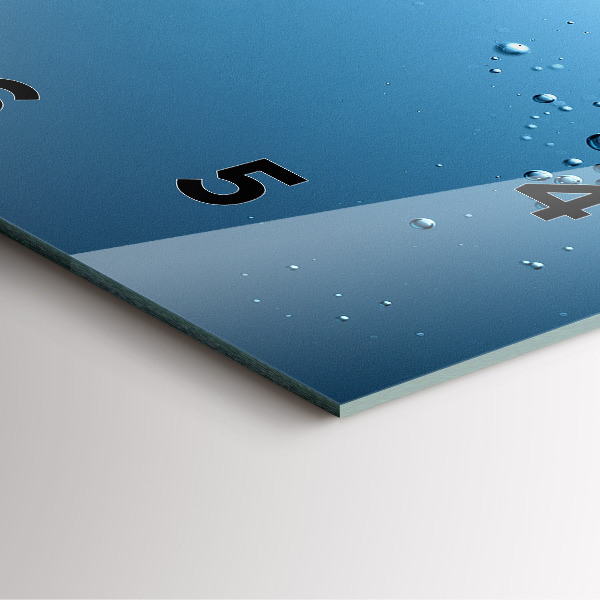 Štvorcové hodiny Pohľad pod vodu