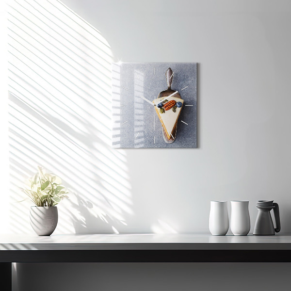 Štvorcové hodiny Kúsok koláča