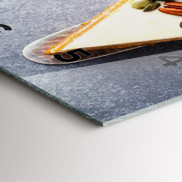 Štvorcové hodiny Kúsok koláča