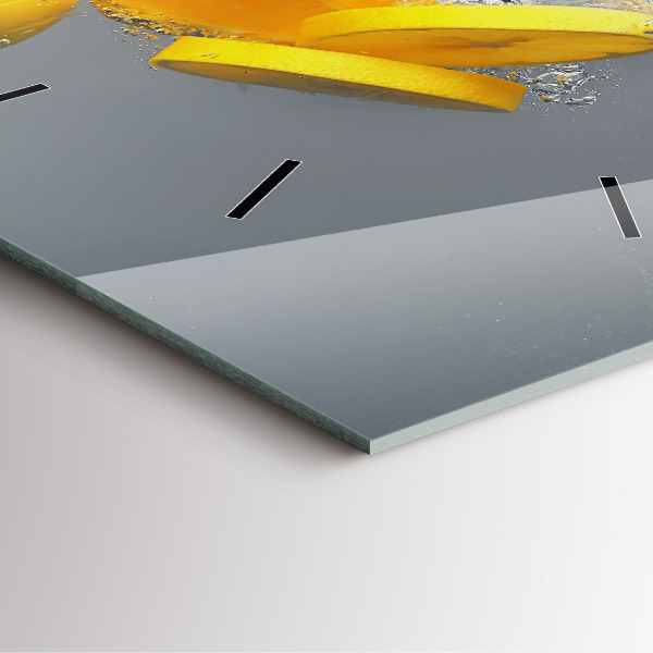 Štvorcové hodiny Citrusové plody vo vode