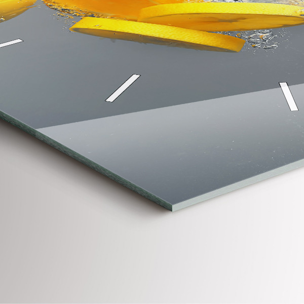 Štvorcové hodiny Citrusové plody vo vode