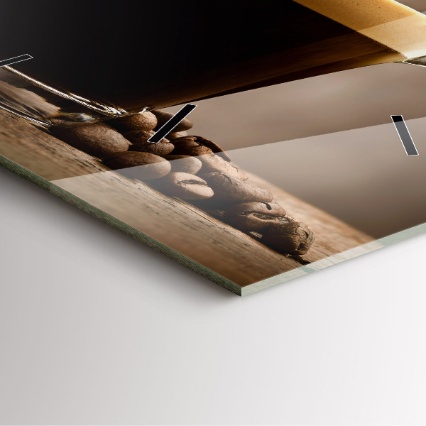 Štvorcové hodiny Šálka kávy