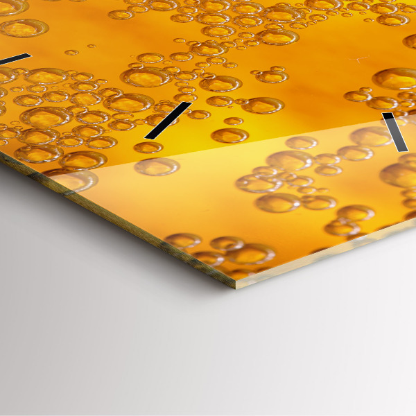 Štvorcové hodiny Pivo s penou