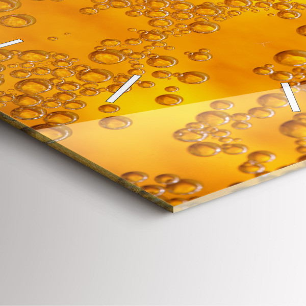 Štvorcové hodiny Pivo s penou