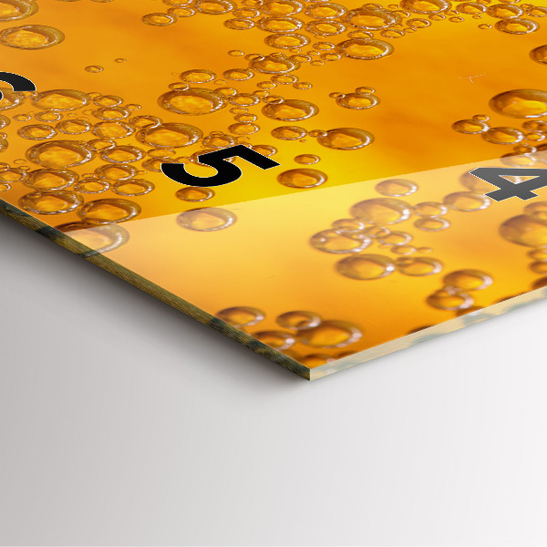 Štvorcové hodiny Pivo s penou