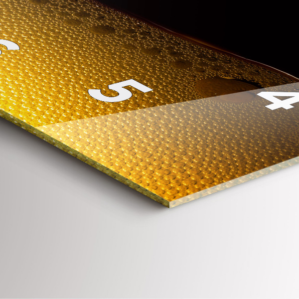 Štvorcové hodiny Pomarančový džús