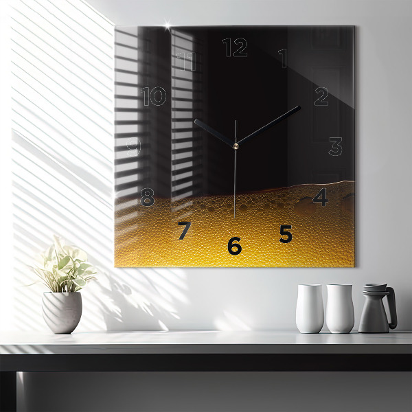 Štvorcové hodiny Pomarančový džús