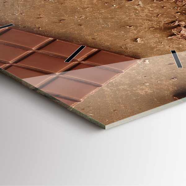 Štvorcové hodiny Čokoládové tyčinky