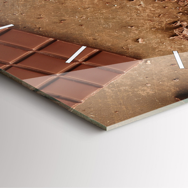 Štvorcové hodiny Čokoládové tyčinky