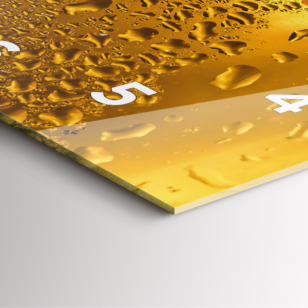 Štvorcové hodiny Hrnček piva