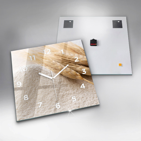 Štvorcové hodiny Múka a obilné klasy