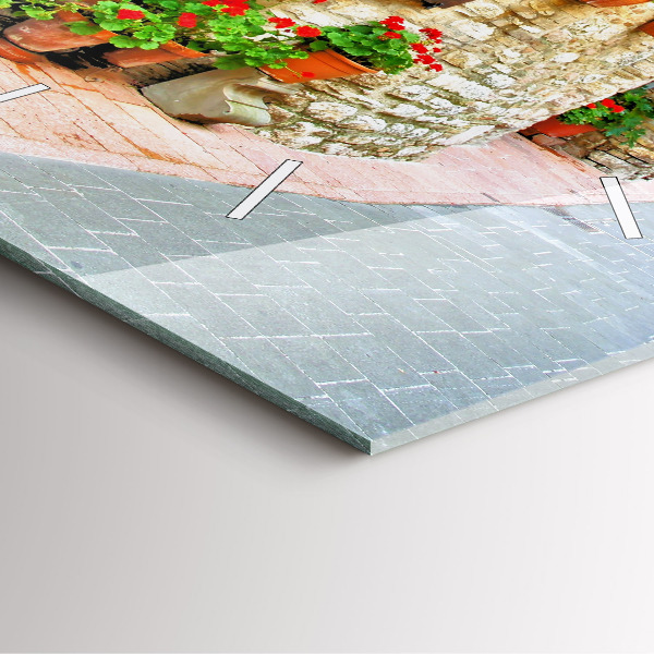 Štvorcové hodiny Malebná ulica