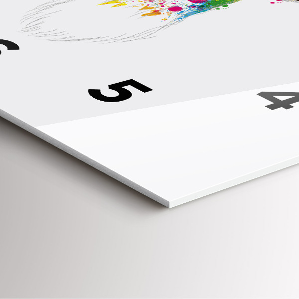 Štvorcové hodiny Farebná hlava jeleňa